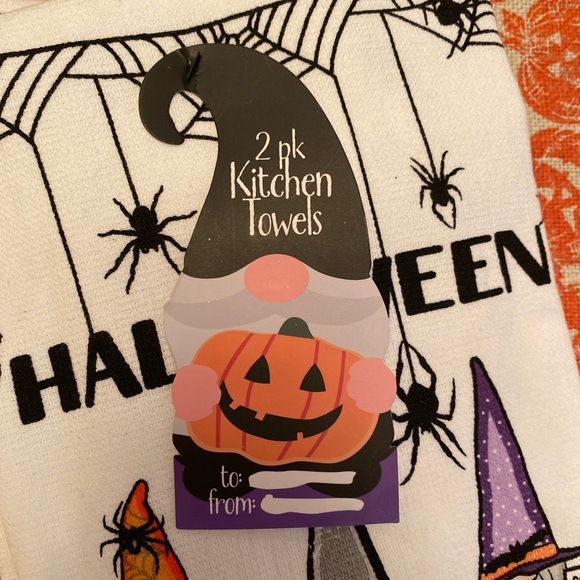 Halloween Gnome Kitchen Towels Set of 2, Halloween With My Gnomies, Witch Gnomes - Picture 3 of 12